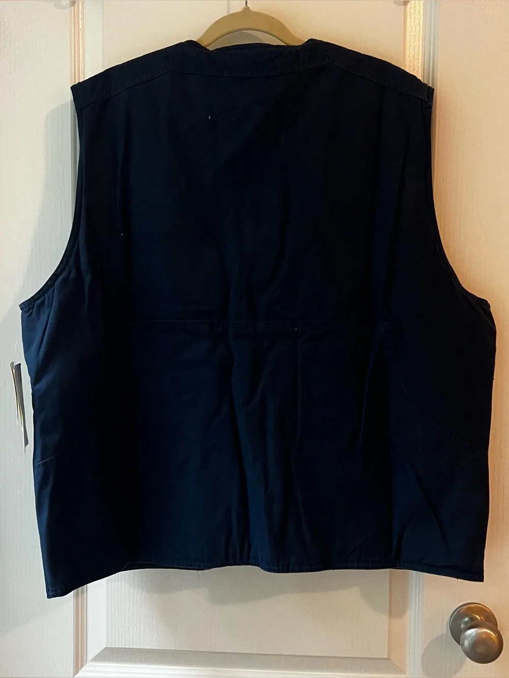 NWT Members only Stone Canyon Navy blue vest utility field vest   size XL